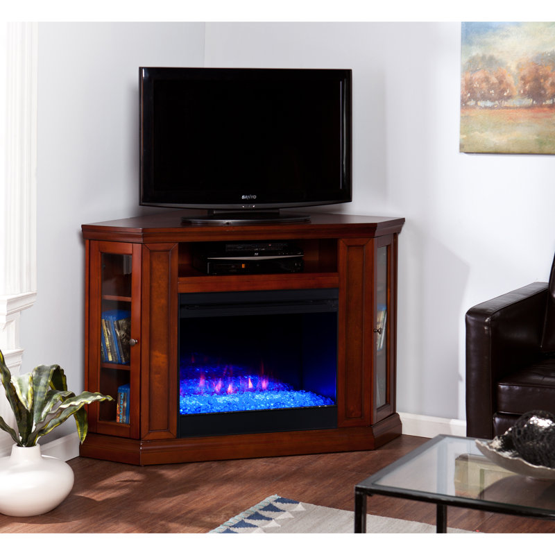 Bauerle Unfinished with Fireplace Included, Brown Mahogany