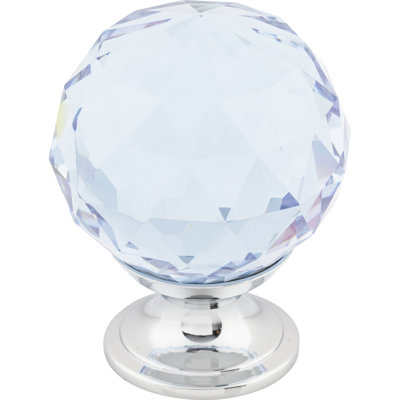 Clear Crystal 1 3/8" Diameter Round Knob
