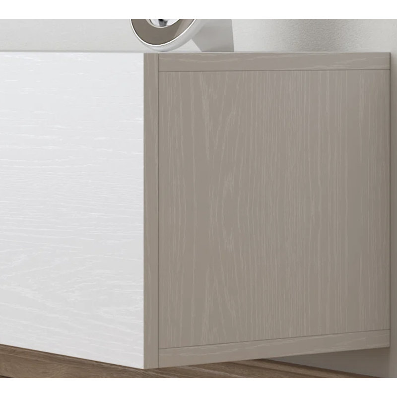 Ondina Modern Floating Tv Stand Up to 80'' TV's Wall Mount Console Table, White