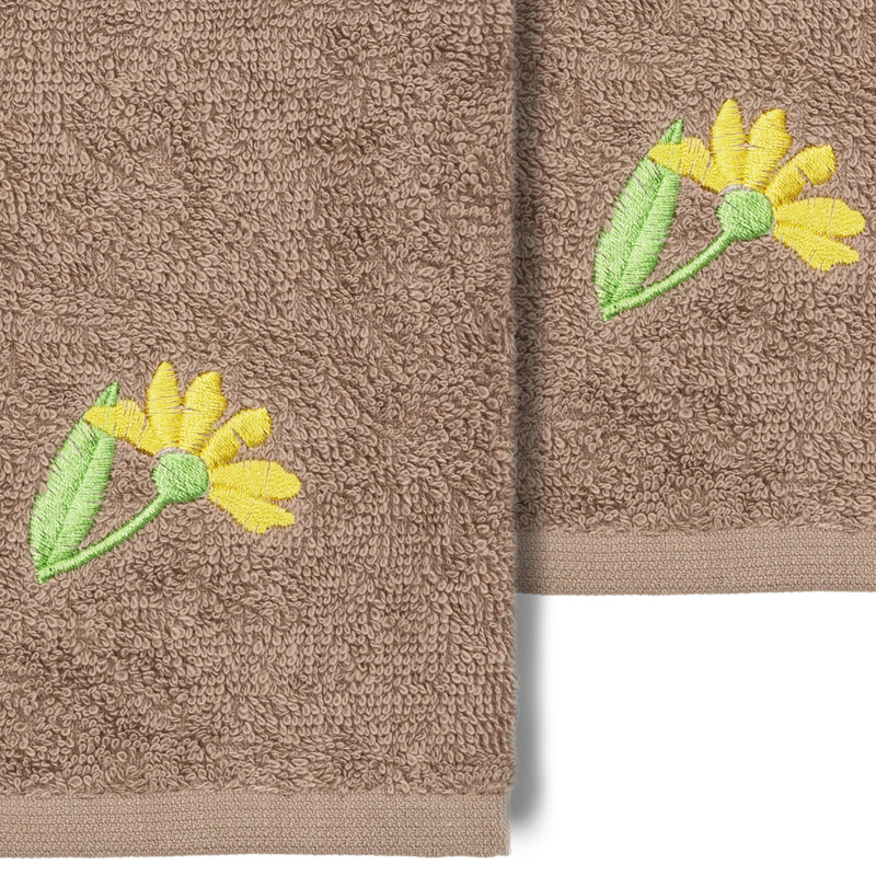 DAISY 100% Turkish Cotton Washcloth, Latte