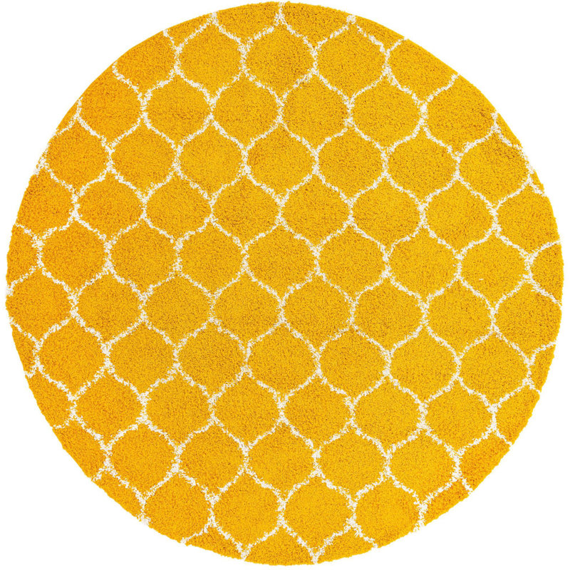 Deone Geometric Indoor Rug, Round 10'