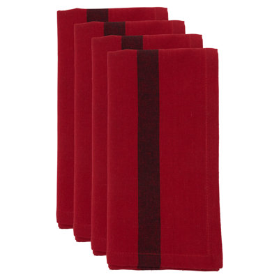 Poyen Cotton Striped Rectangle Napkin
