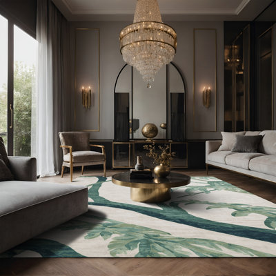 Tapis gris soyeux et moelleux