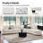 Grandon 150" Modern Modular Curved Sectional Sofa with One Ottoman-707463388