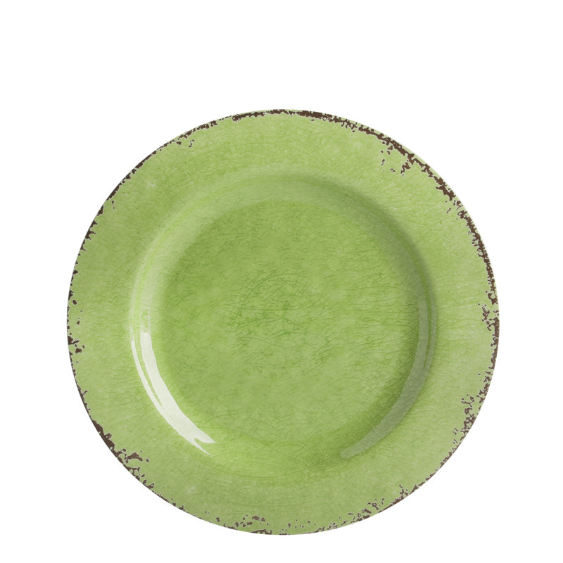 Gibson Mauna Green Melamine 12-Piece Dinnerware Set