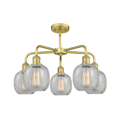 Lustre sphérique à 5 lumières en acier à intensité variable Alve