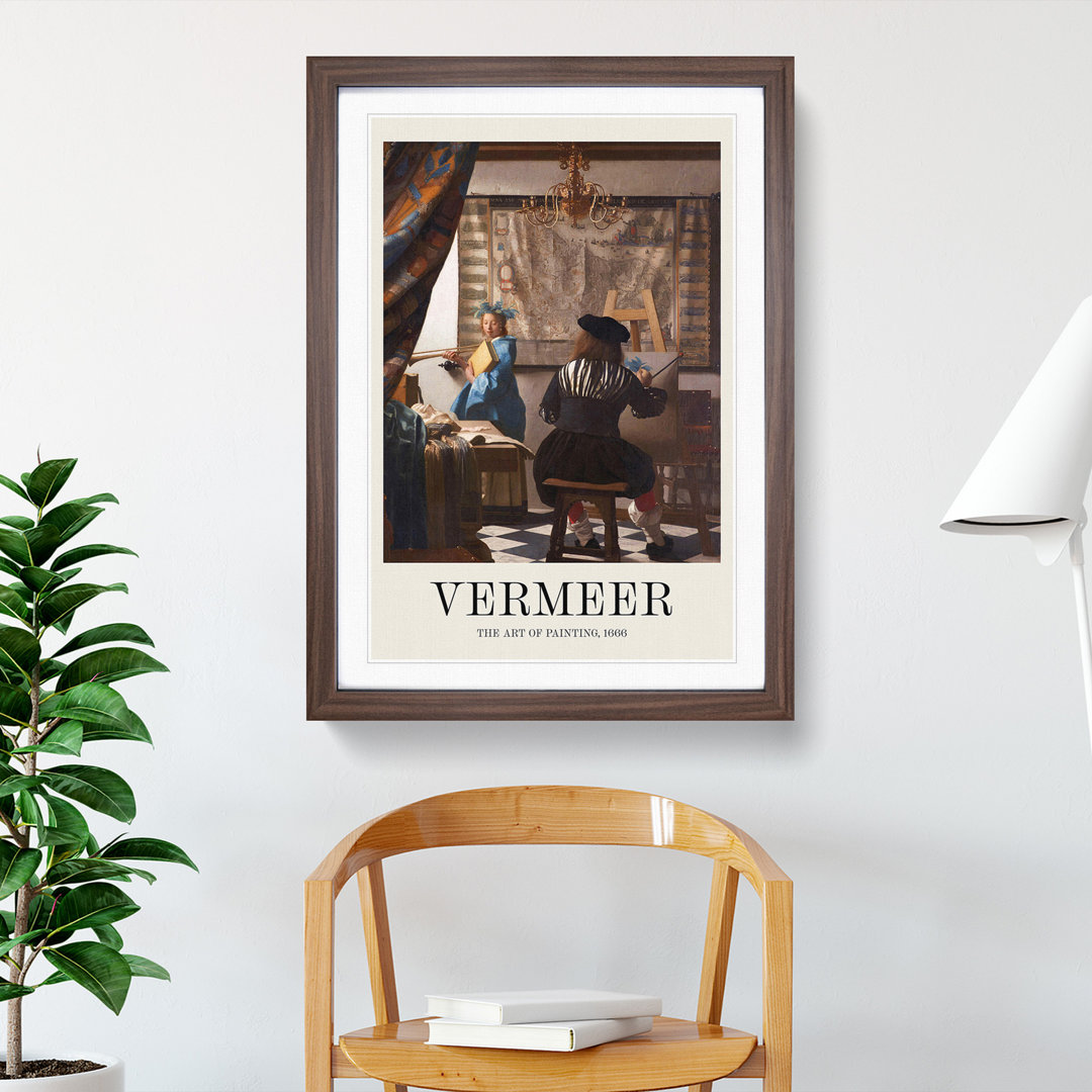 The Art of Painting by Johannes Vermeer - Picture Frame Painting