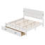 King Size Bed With Tall-Panel Headboard & Footboard, 2 Storage Drawers, Built-In LED Lights-808005635
