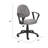 Jea Swivel Posture Chair, Loop Arms, Gray Tweed, Rolling Wheels-117561192