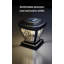 Black Low Voltage Solar Powered Integrated LED Fence Post Cap Light 4 In. X 4 In. Pack-124065201