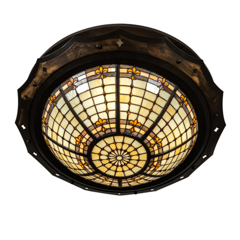 Fleur-de-Lite 4 - Light Semi Flush Mount