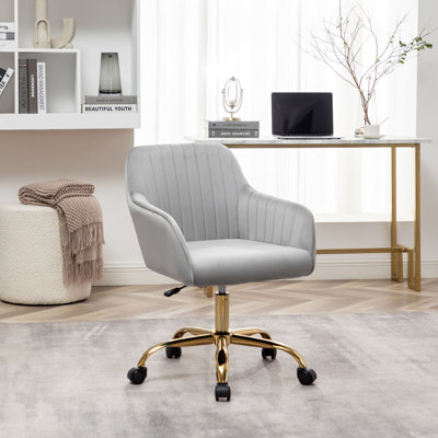 Kierulf Velvet Office Chair