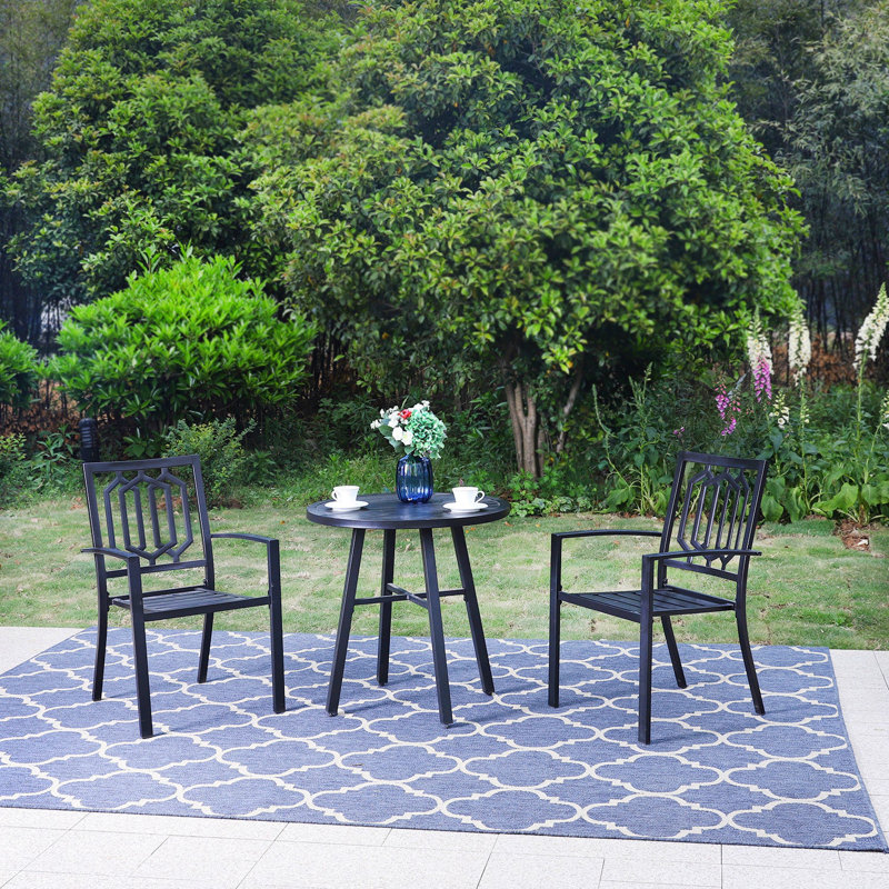 Argyri 2 - Person Patio Dining Set with Round Table