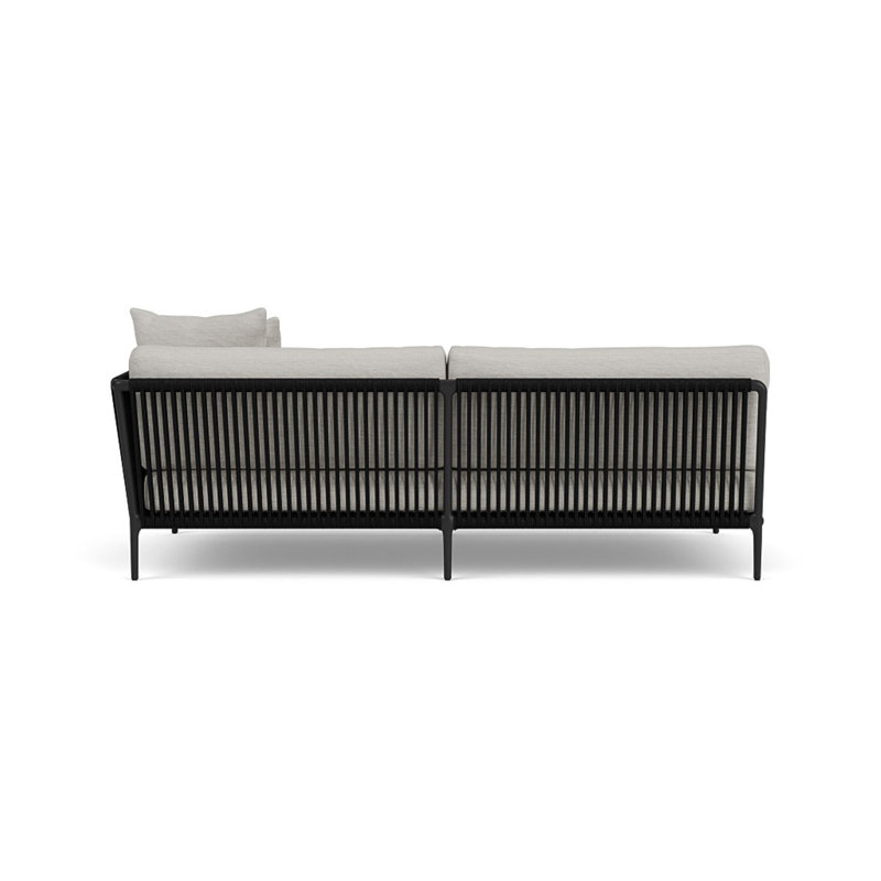 Otti Sectional Sofa, Whitesands, Black, Right Hand Facing