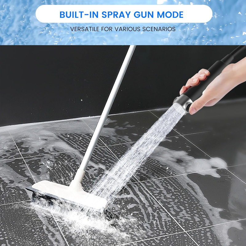 Black Handheld Filtered Shower Head with High Pressure and Multiple Spray Modes