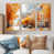 Toile naturelle avec cadre flottant