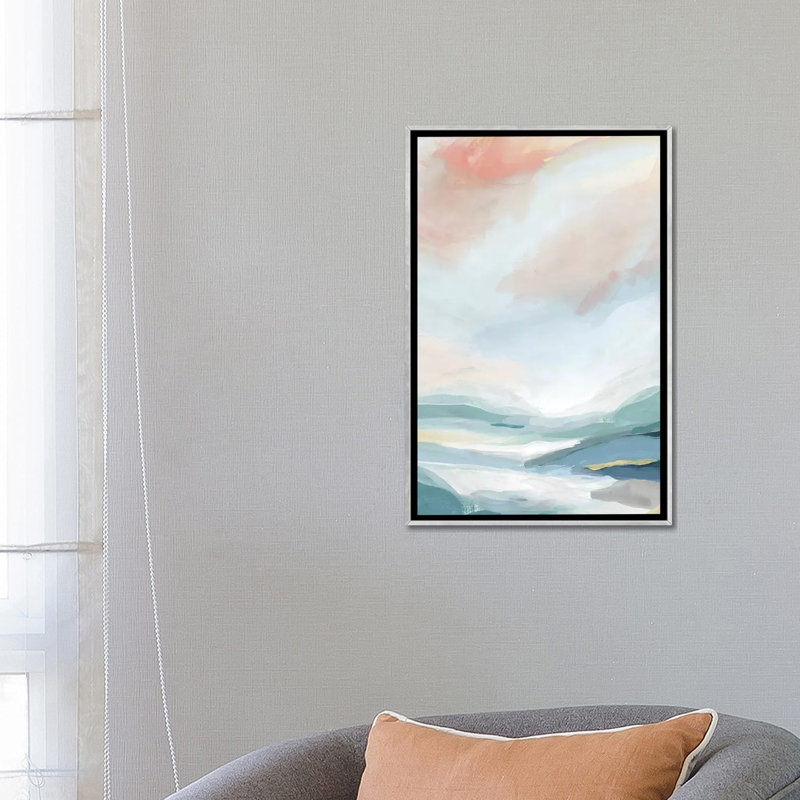 «Sweetness II» par Isabelle Z - reproduction d'art, H 26 po x l 18 po x 1,5 po, Toile avec cadre argenté, Aucun mat
