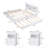 3-Pieces Queen Bedroom Set, 1 Platform Bed with LED, Drawers and Trundle​ Bed and 2 Nightstands with Charging Station