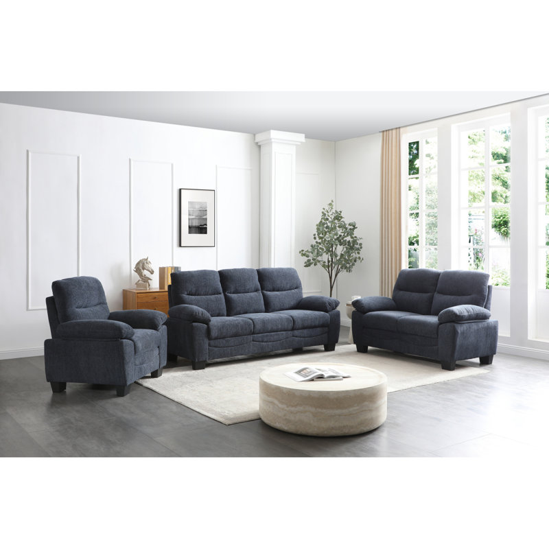 Canapé Summerton G00360A-S - bleu, H 35,07 po x l 78,07 po x P 33,07 po, Bleu