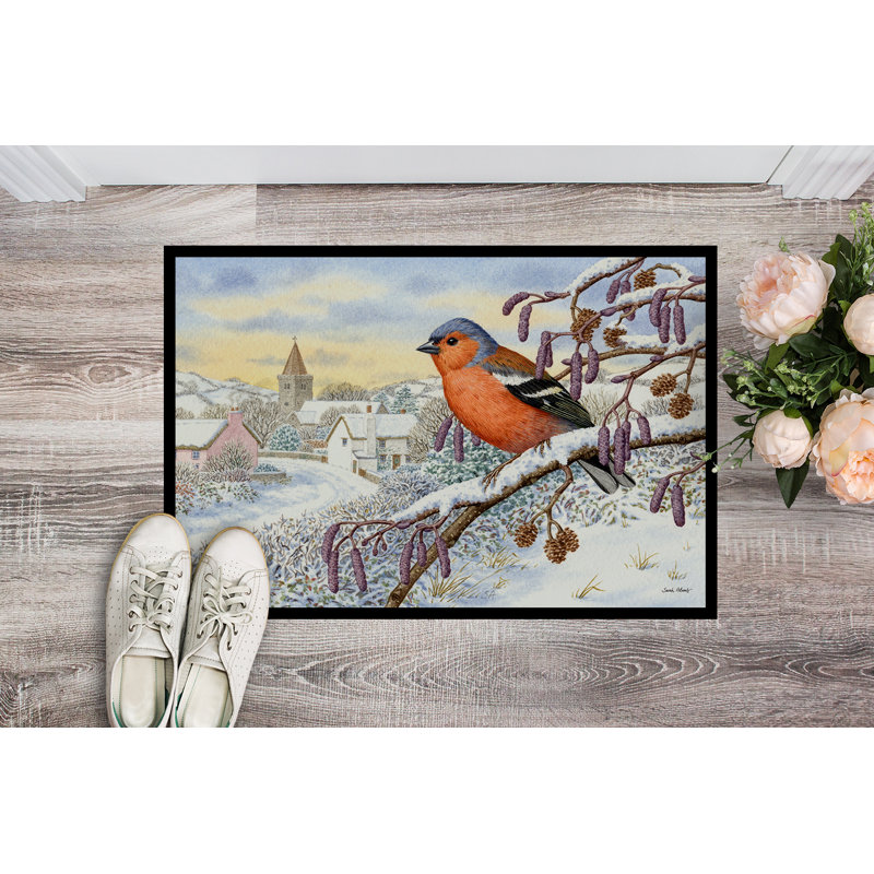 Paillasson d’extérieur antidérapant weott Bull Finch, 1 pi 6 po x 2 pi 3 po