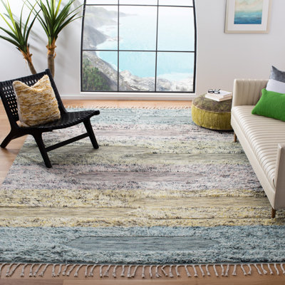 Aitkin Hand Woven Wool Abstract Rug