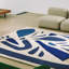 Alpha Hand Tufted Wool Area Rug in Blue-2076266238
