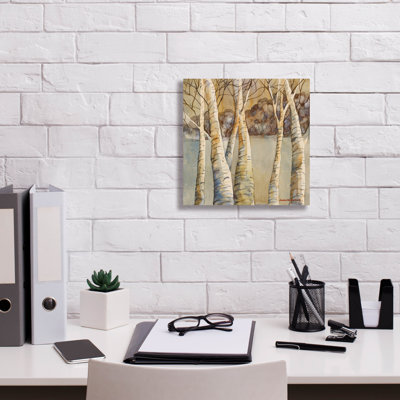 Millwood Pines 'Birch' by Annelein Beukenkamp Canvas Wall Art, 12" x 12"