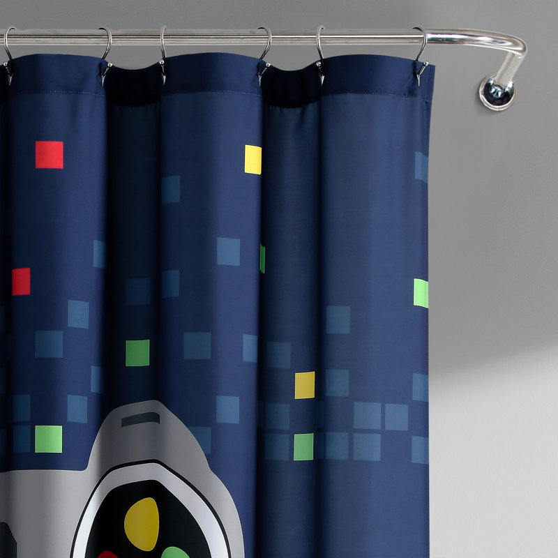 Lush Decor Video Games Shower Curtain