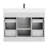 48" Single Bathroom Vanity with Stone Top (White Wash)-584512087