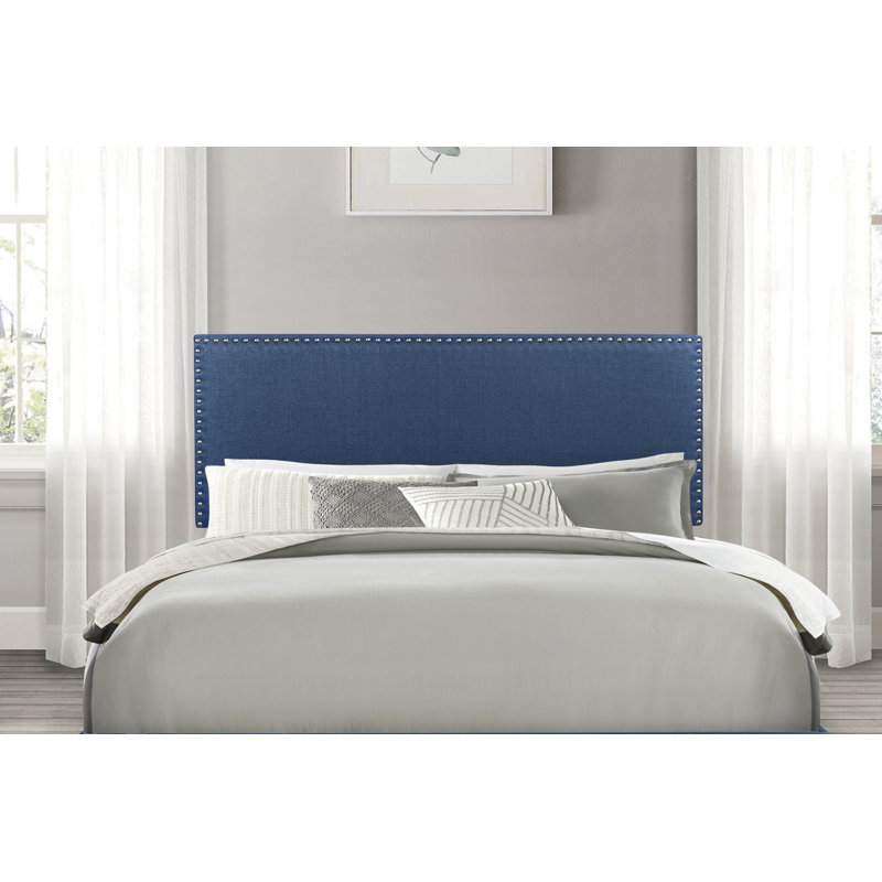 Wauconda Upholstered Headboard, Full/Queen, Blue