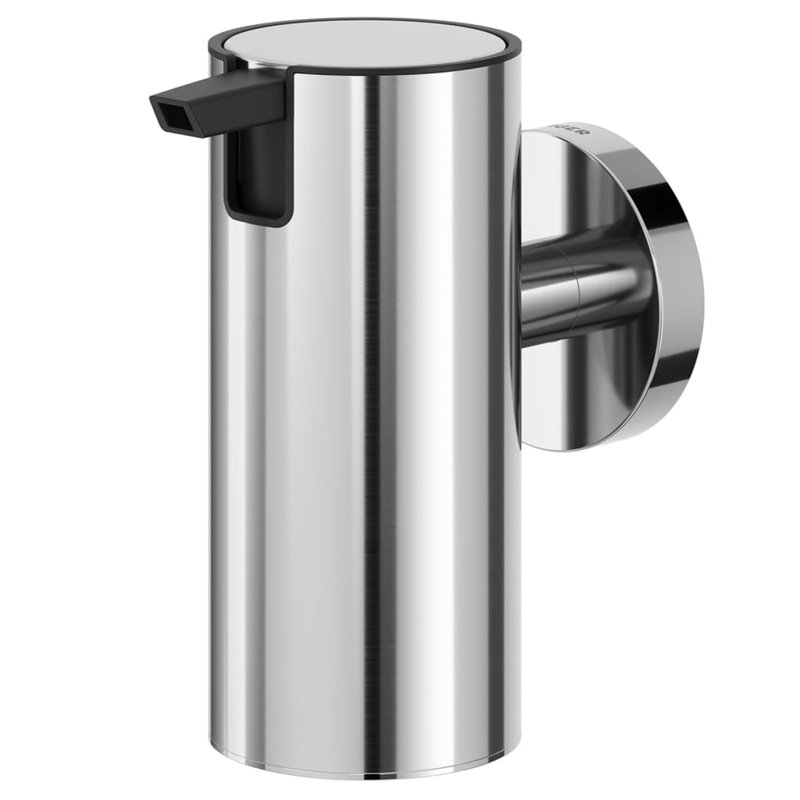 Tiger Soap Dispenser Boston, Silver, 10.5cm H x 5cm W x 9cm D
