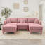 Canapé 3 places avec 2 repose-pieds Boucle-985539176-985539170