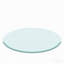 28 Inch Round Tempered Glass Table Top Clear Glass 2/5 Inch Thick Beveled Polished Edge