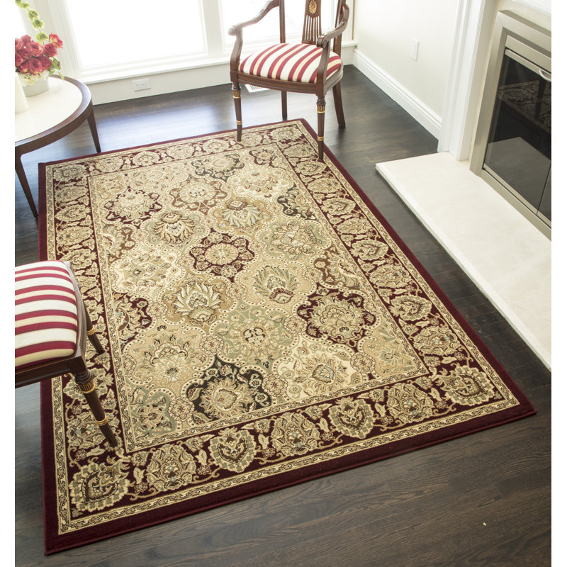 Tapis cerise Gloucester, Rectangle 9 pi 10 po x 13 pi 2 po
