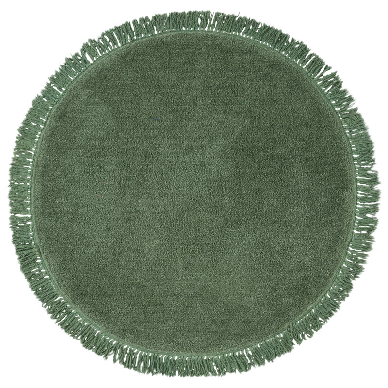 Vermont 575 Hand Tufted Performance Solid Color Rug, Round 5'