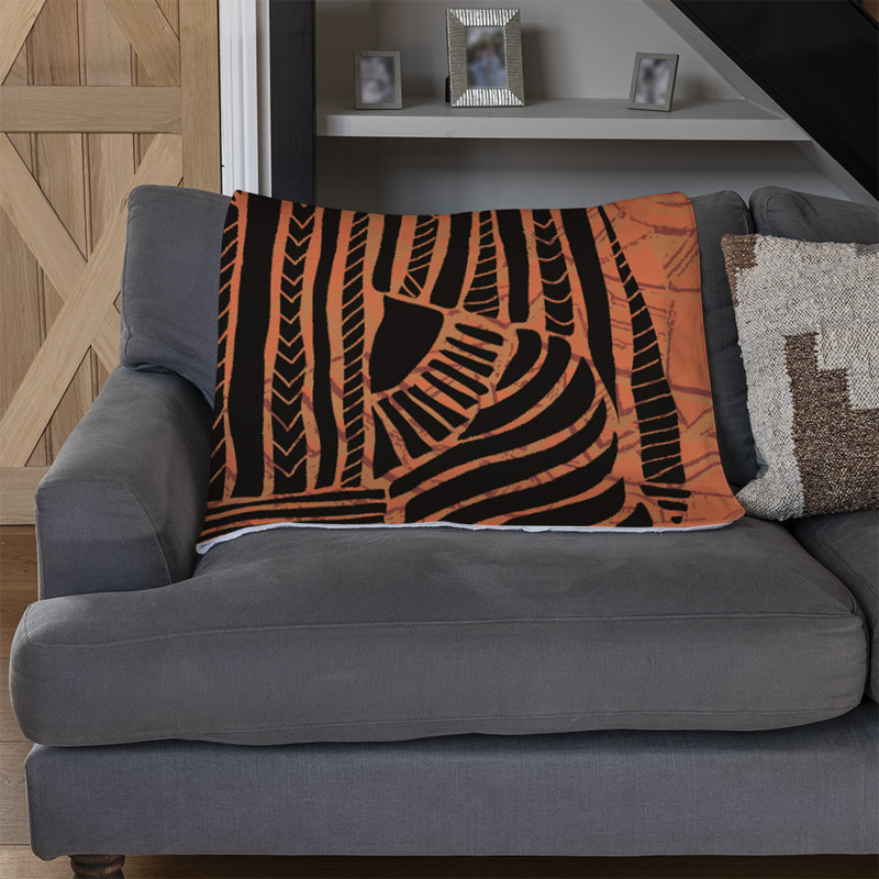 Brady Throw Blanket, Orange