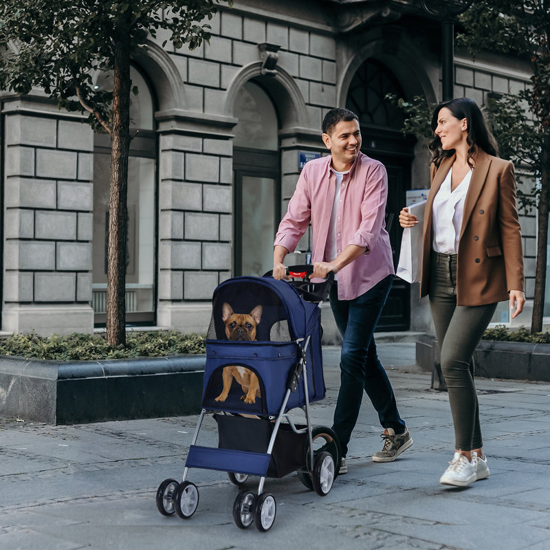 Besaw Collapsible Pet Vehicle Travel Carrier, Navy