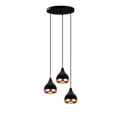 Evianna 3 - Light Cluster Teardrop Pendant
