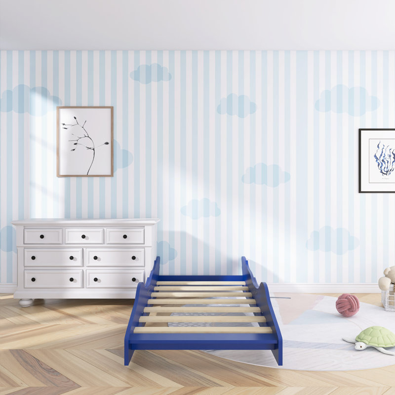 Lit de jour pour enfants Aistis, Bleu, Lit simple