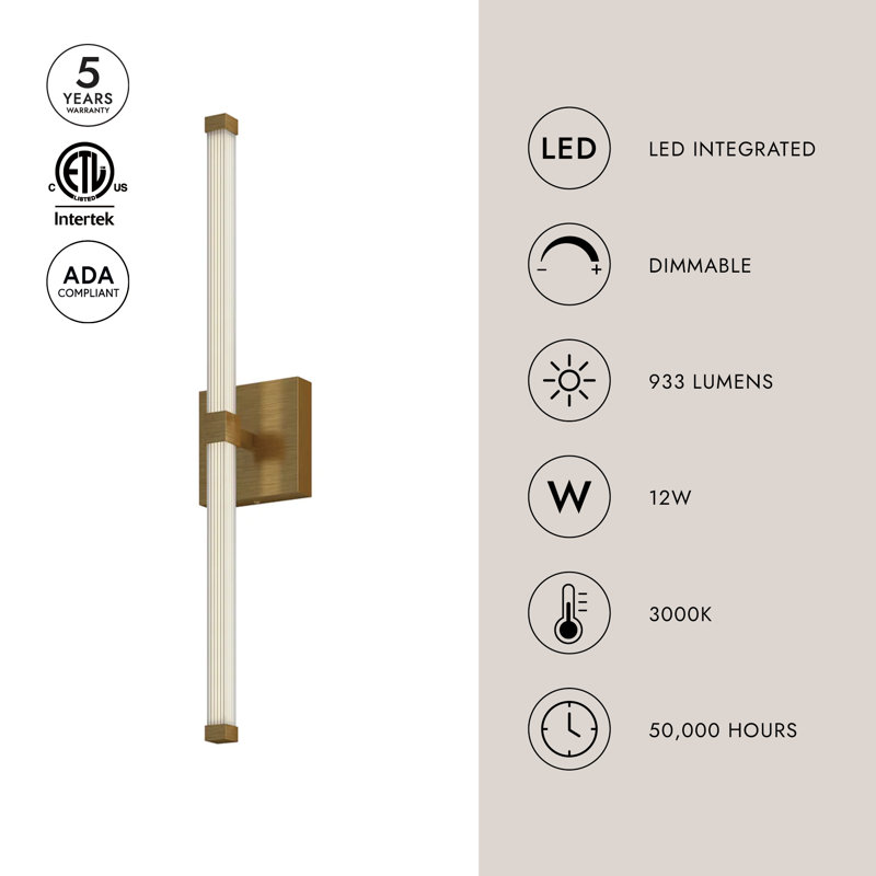 Blade 1 - Light LED Wallchiere, Black