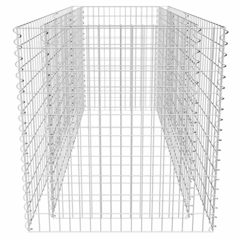Lit surélevé de jardin vidaXL en acier galvanisé argenté 70,9 x 35,4 x 39,4 po, H 3,3 pi x l 5,9 pi x P 3,3 pi