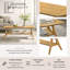 Table basse en bois avec tablette-130615466-130615464