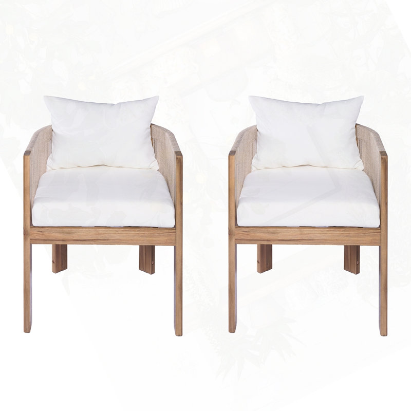 Chaise d'appoint de patio (ensemble de 2)