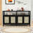 Contemporary Sideboard Buffet Cabinet with Adjustable Shelves, Soft-Close Doors and Wire Management-19556448