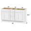 Base de meuble-lavabo double 60 po seulement-96631523