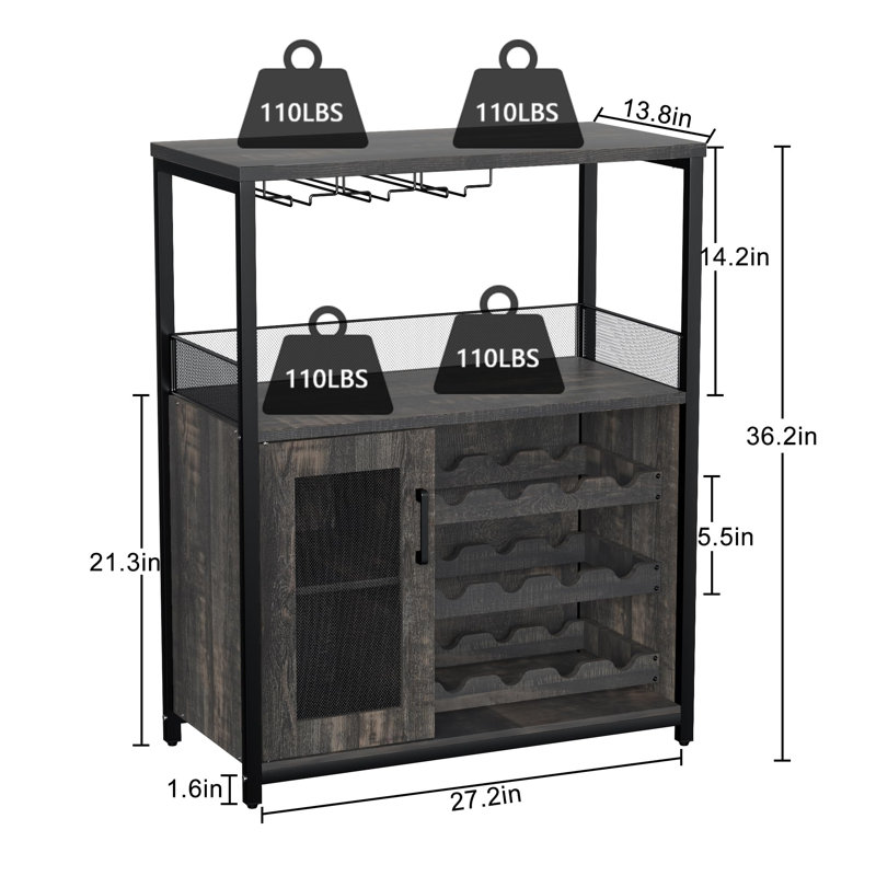 Wine Bottle Rack, Brown