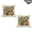 Ensemble de 2 housses de coussin Ambesonne Monstera écume de mer de Sienne brûlée-99020013-99020012