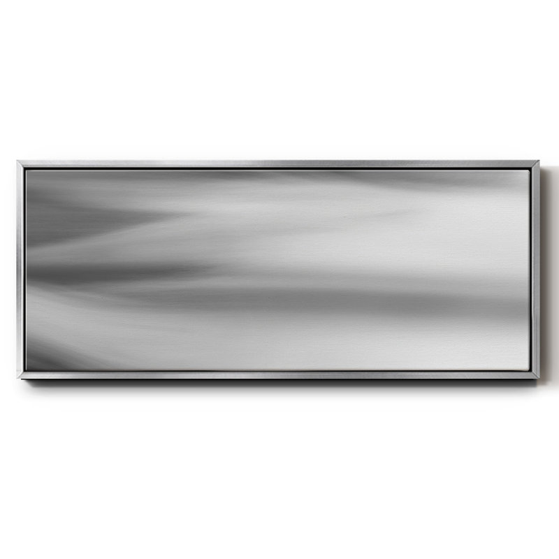 «Black & White Water Panel VII», toile encadrée, H 20 po x l 50 po