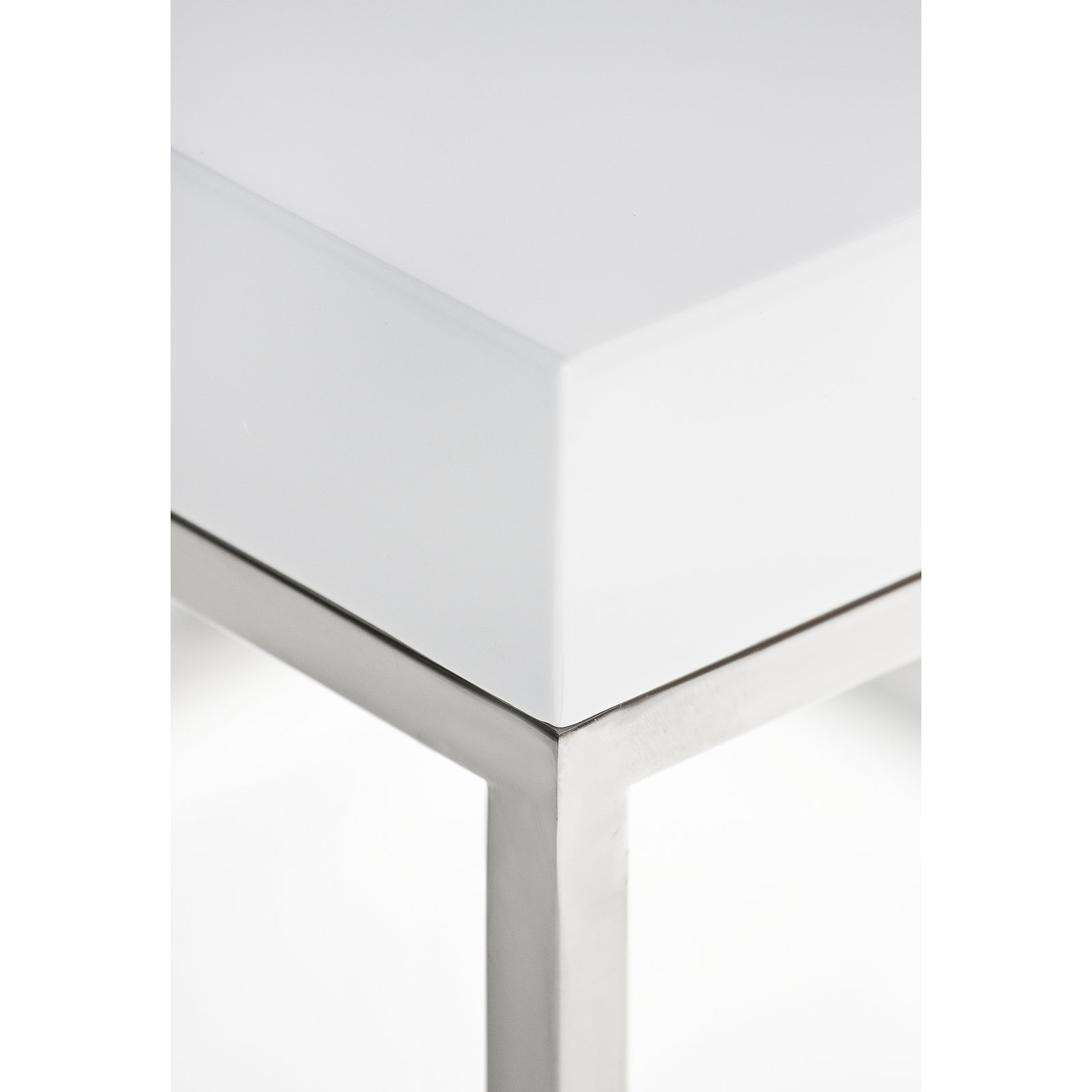 Fred 24" Walnut End Table, Alabaster