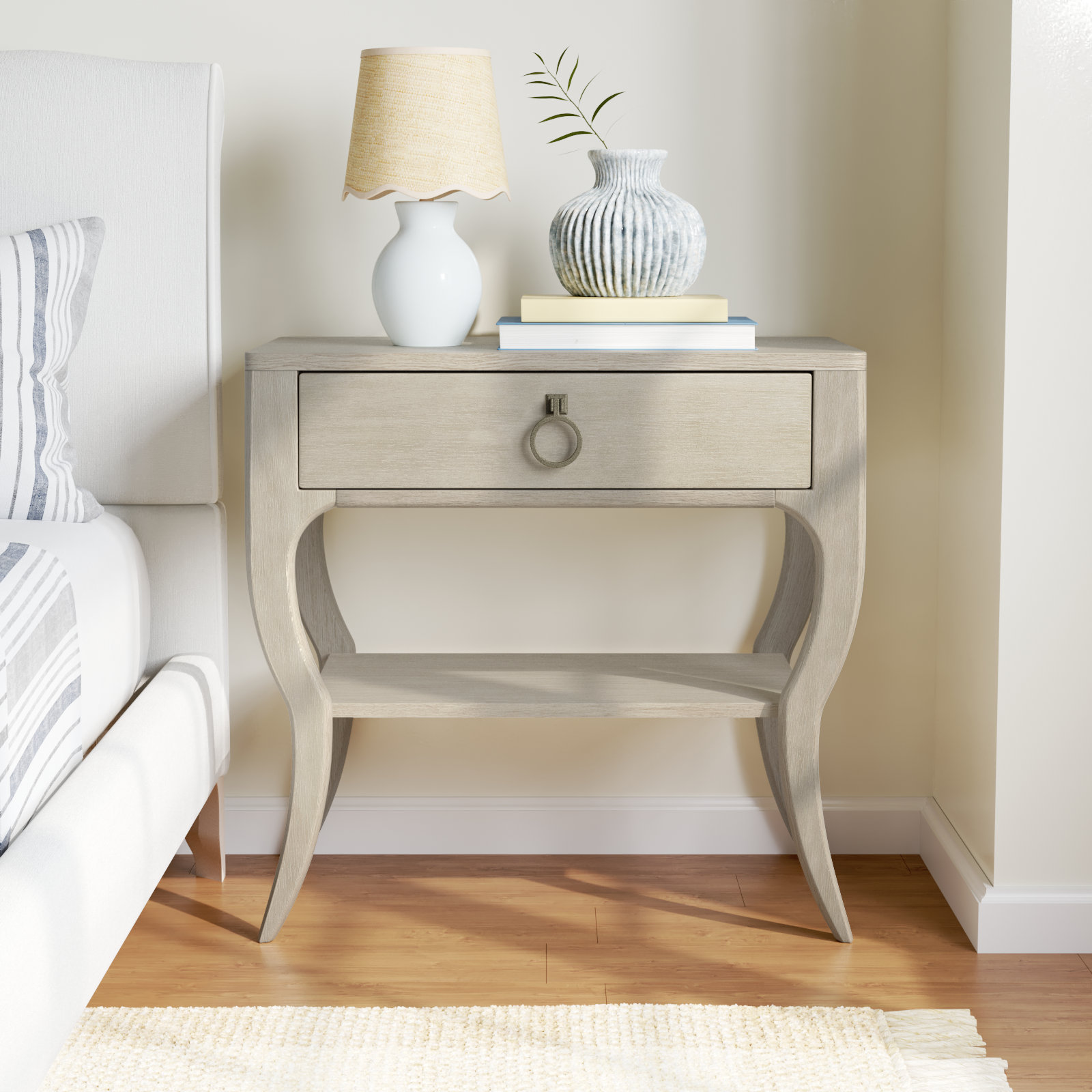 Regan 1 - Drawer Nightstand, Champagne